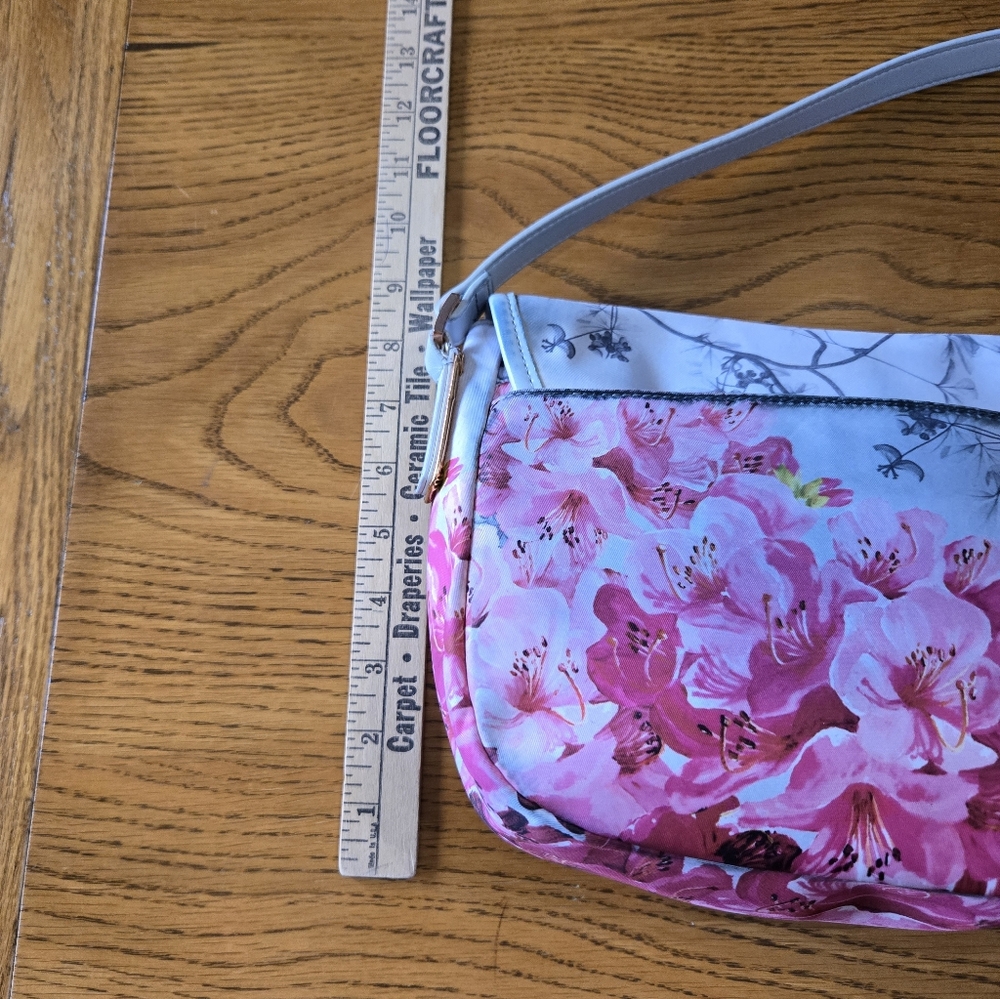Ted Baker London Pink and White Floral Crossbody Bag - Picture 2 of 10